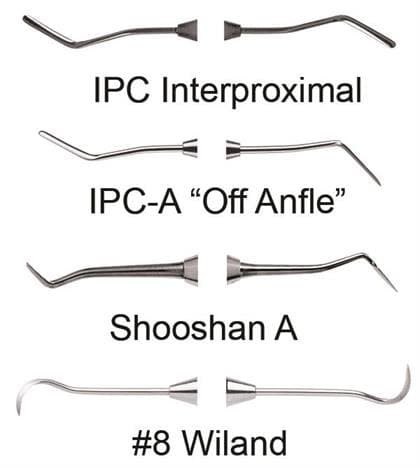 Burkhart DE Wiland #8 Interproximal Carver, Thin Curved Blade - Carver DE Wiland #8 Interproximal - Image 1