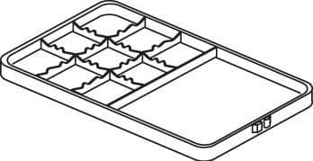 Adec Standard Plastic Instrument Tray - -TRAY, INSTRUMENT PLASTIC STANDARD - Image 1