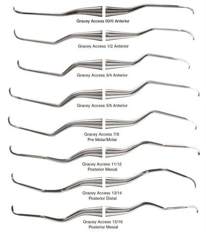 American Eagle Gracey +3 Access Curette 5-6, 3/8" EagleLite Resin Yellow Handle, AEGA5-6X thumbnail 5