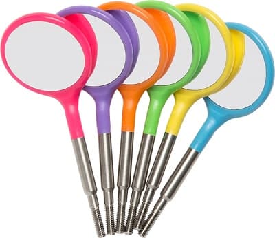 Zirc Crystal HD® #5 Neon Blue Resin Mouth Mirror Screw-On Heads, Cone Socket, 12/Pack, 50Z372N thumbnail 14