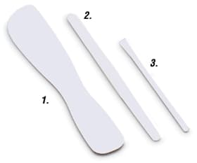 Mighty Mixer Alginate & Plaster Spatula, White Plastic, Single End, 50Z501 thumbnail 5