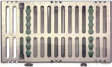 Hu-Friedy IMS Signature Series Double-Decker Cassette, 14-Instrument, Two-Tier, Green, 1/Pk, IM9149 thumbnail 7