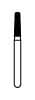 NTI Diamond Bur FG Coarse Modified Shoulder Taper #846KR-016 (6.0 mm), 5/Pkg thumbnail 6