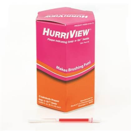 HurriView II Plaque Indicating Snap-n-Go Swabs, Two-Tone (Blue/Red), 0.15 mL, Individually Wrapped, 72/Box thumbnail 7