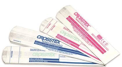 Crosstex Autoclave Bags, Self-Sealing Sterilization Pouch, 2.5" x 8.75", Gusset, Color Process Indicator, 1000/Box, Case of 4 thumbnail 3