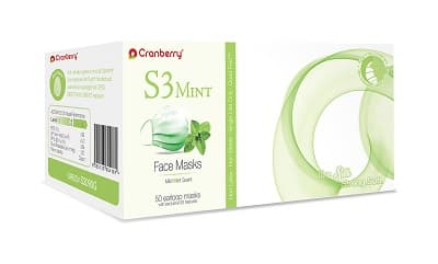 Cranberry S3 Mint Earloop Face Masks, ASTM Level 3, Green, 50/Box, S3090G thumbnail 9