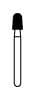 NTI Diamond Bur, FG, Round End Taper, #SC849-025, Super Coarse, Black Ring, 2.5 mm Diameter, 5/Pk thumbnail 7