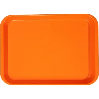 Zirc B-Lok Flat Set-Up Tray, Size B, Neon Orange, 13-3/8" x 9-5/8" x 7/8", 1/Pk, 20Z401Q thumbnail 8