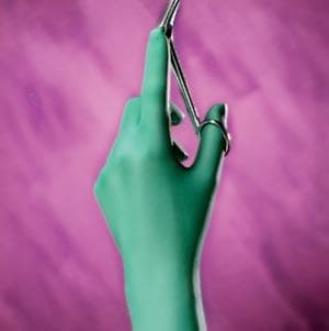 GAMMEX Non-Latex Neoprene Surgical Gloves, Sterile, Powder-Free, Size 7.5, Green, 50 Pairs/Box, 8515 thumbnail 11