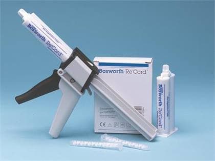 Re'Cord Bite Registration Material, Fast Set VPS, Blue, Standard Kit: 2 x 50 mL Cartridges + 10 Mixing Tips, #0921315 thumbnail 4