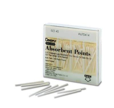 Dentsply Maillefer Absorbent Paper Points, ISO #50, 0.02 Taper, Hand-Rolled, White, Bulk Box of 200, 670415 thumbnail 4