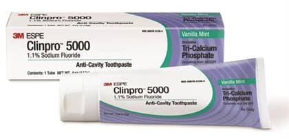 3M Clinpro 5000 1.1% Sodium Fluoride Anti-Cavity Toothpaste, Vanilla Mint, 4 oz Tube, Rx Only, 12115 thumbnail 13