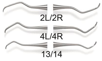 Premier Big Easy Ultralite Columbia 4L/4R Double-Ended Universal Curette, Purple Silicone Handle, #05615 thumbnail 7