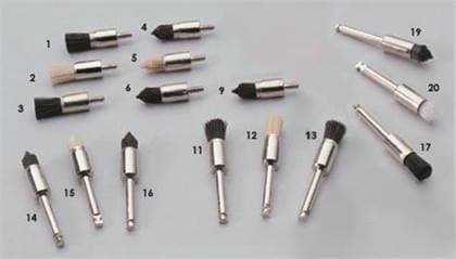 Crescent Screw-Type Soft Black Prophy Brushes, 144/Pack thumbnail 2