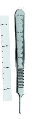 Hu-Friedy Scalpel Handle No. 3, Bard-Parker Style with Metric Ruler, Stainless Steel, 1 Each, 10-130-03 thumbnail 8