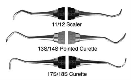 Hu-Friedy 11/12 McCall Double-Ended Scaler, #8 ResinEight Handle, SM11/128 thumbnail 4