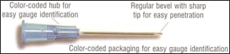 BD Luer-Lok Needle, 25 Gauge x 1 Inch, Regular Bevel, Non-Sterile, Box of 100 - 25GAx1" LUER LOCK NEEDLES (100) - Image 1