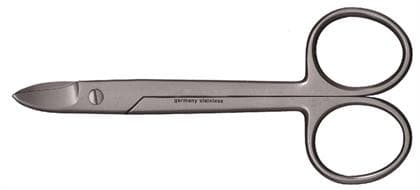 Burkhart Crown & Gold Scissors, Curved/Smooth, 4.5" (11.4 cm), Premium, Made in Germany - Crown & Gold Scissors Curved/Smooth 4.5" Prem - Image 1