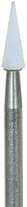 Shofu Dura-White Stone, CN1 Pointed Cone, CA (Contra Angle) Shank, ISO #024, White, 12/Pkg, 0221 thumbnail 16