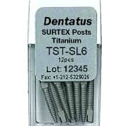 Dentatus SURTEX™ Surface-Treated Titanium Post Refill, Super Long, 1.80 mm Diameter, 17 mm Length, 12/Pkg, TST-SL6 thumbnail 2