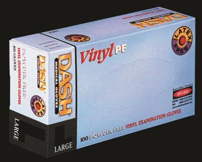 Dash Medical Vinyl Powder Free Clear Examination Gloves, Small, 100/Box, 10 Boxes/Case - Vinyl PF SM Clear Gloves (100) - Image 1