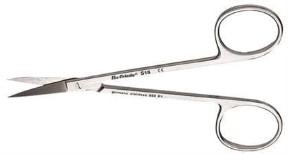 Hu-Friedy Iris #18 Curved Scissors, Delicate, 4-1/2" (11.5 cm), Stainless Steel, S18 thumbnail 8