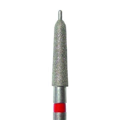 Meisinger 508F-020-FG Fine Diamond Bur, Tapered Guide Pin, Friction Grip, 2.0 mm Head Diameter, 7.5 mm Head Length, Red Ring, 5/Pkg thumbnail 5