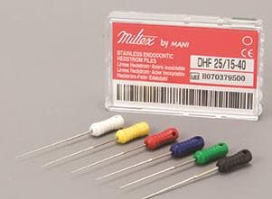 Miltex-Integra Hedstrom Endodontic Files, Size 55, 25mm, Pack of 6 - -55-25mm Hedstrom Files (6) - Image 1