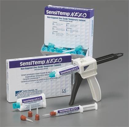 Sultan SensiTemp NEZO Temporary Cement, Non-Eugenol Zinc Oxide, 25ml Automix Cartridge with Mixing Tips thumbnail 2