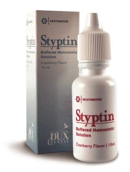 Styptin Hemostatic Solution Retraction Liquid, 20% Buffered Aluminum Chloride, Cranberry Flavor, Squeeze Bottle, 15 mL thumbnail 6