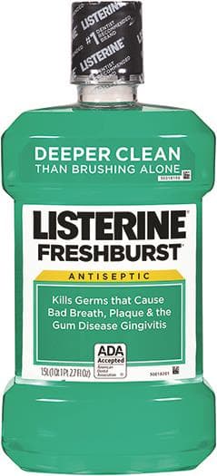 Listerine Fresh Burst Antiseptic Mouthwash, 1.5 L Bottle (Case of 6) - Listerine Fresh Burst 1.5 Liter (6) - Image 1