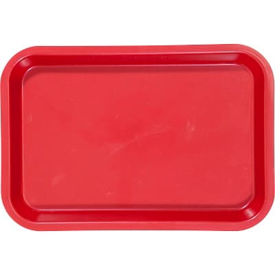 Zirc Red Mini Tray, Flat Setup, 9-3/8" x 6-3/8" x 7/8", Autoclavable, 20Z101-M thumbnail 5
