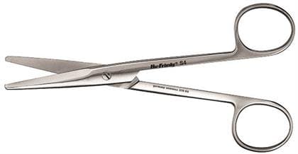 Hu-Friedy Mayo Scissors #4 Straight/Blunt, Stainless Steel, 4.5" Length, Each thumbnail 5