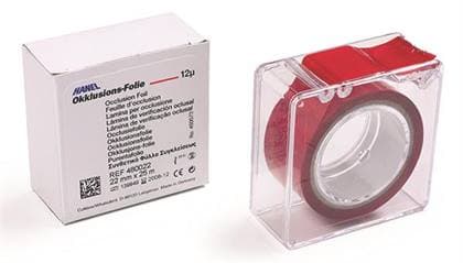 Hanel Occlusion Foil, Two-Sided Red/Black, 12 Microns, 22 mm x 25 m Roll, 480165 thumbnail 4
