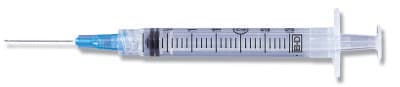 BD 3 mL Syringe with 21G x 1" Luer-Lok Needle, 100 per Box - 3Ml Syringe w/21Gax1" Luer-Lok Ndle (100) - Image 1