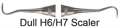 Hu-Friedy Dull H6/H7 Double-Ended Scaler, #6 Satin Steel Handle, 678-911 thumbnail 7