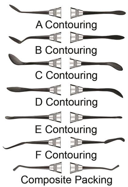 Hu-Friedy 2 Goldfogel Composite Contouring Instrument, Double End, 5.3mm/5.3mm, XTS Smooth Satin Steel Handle, 1/Pk thumbnail 5
