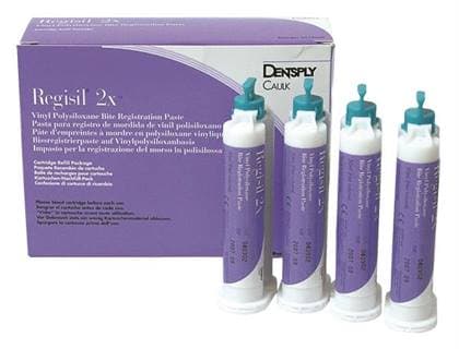 Regisil 2X VPS Bite Registration Material, Regular Set, 50 mL Cartridge Refill, Purple/Teal, 4/Pk, 619500 thumbnail 18