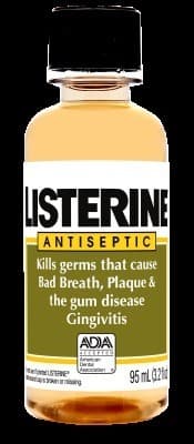 Listerine Original Antiseptic Mouthwash, 3.2 oz Bottle (Case of 24) - -Listerine Original 3.2oz (24) - Image 1