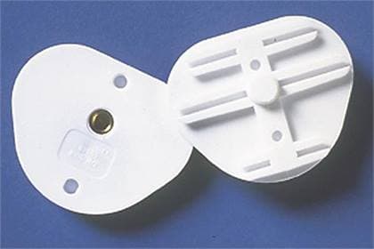 Whip Mix 8580B Plastic Mounting Plates, White, 20/Box thumbnail 5