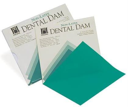 Coltene Hygenic HySolate Non-Latex Dental Dam, 6" x 6", Medium, Teal Green, 75/Box, H09106 thumbnail 12