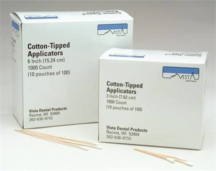 Vista Apex Cotton-Tipped Applicators, 6" (15 cm), Non-Sterile, 1000/Box, #202006 thumbnail 2