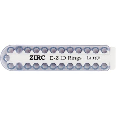 Zirc E-Z ID Instrument Rings, Large, Blue, 1/4", 25/Pk, 70Z200B thumbnail 6