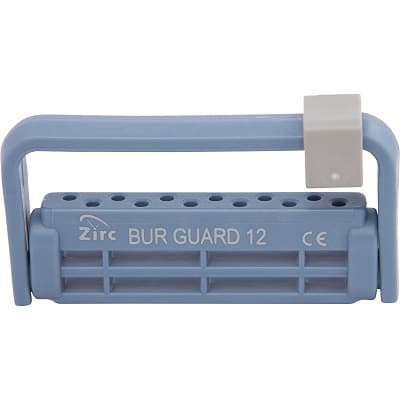 Zirc Steri-Bur Guard, 12-Hole, Blue, Autoclavable, 1/Pk, 50Z406B thumbnail 13