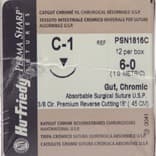 Hu-Friedy Perma Sharp Chromic Gut Suture, 6-0, 18", C-1 Premium Reverse Cutting 3/8 Circle Needle, 12/Box, PSN1816C thumbnail 10