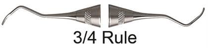 Hu-Friedy Universal Curette #3/4 Rule, Double End, #2 Octagon Handle, SR3/4 thumbnail 4