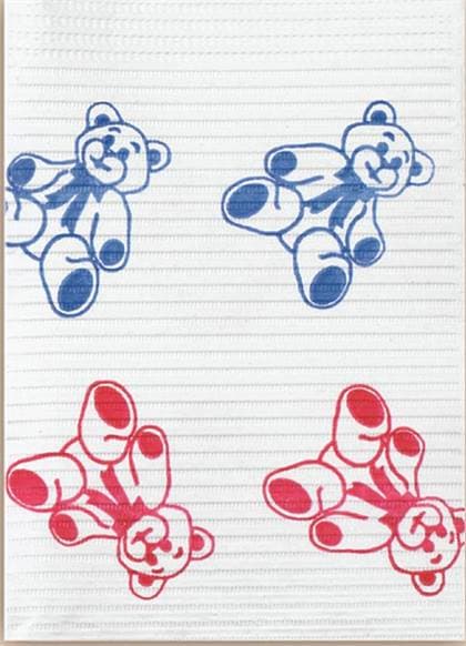 Crosstex Econoback Patient Bibs, Teddy Bear Print, 2-Ply Tissue/1-Ply Poly, 13" x 19", 500/Case, WEXTB thumbnail 6
