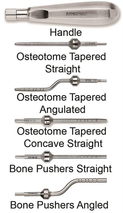 Hu-Friedy 2.7mm Osteotome Pusher, Slightly Convex Straight Tip, 102636 thumbnail 4