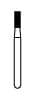 NTI Diamond Bur, FG, Coarse, Flat End Cylinder, #835-014 (C835-014), 1.4 mm Diameter, 4.0 mm Length, Green Ring, 5/Pkg thumbnail 6