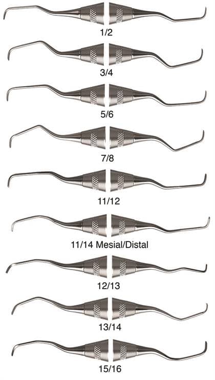 Hu-Friedy After Five Gracey Curette 1/2 Rigid, #6 Satin Steel Handle, Double-Ended, SRP1/2R6 thumbnail 6